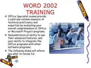 WORD 2002 TRAINING