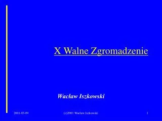 x walne zgromadzenie
