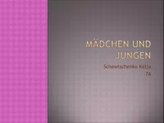 m dchen und jungen