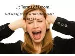 Lit Terms of Doom…. - slide 1