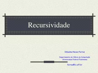 recursividade