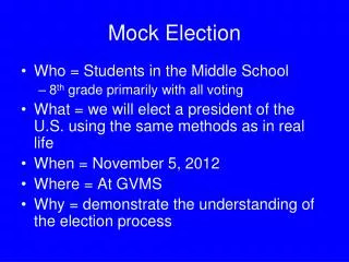 Mock Election