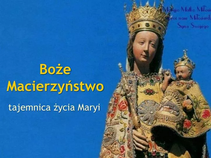 bo e macierzy stwo