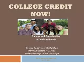 college credit now