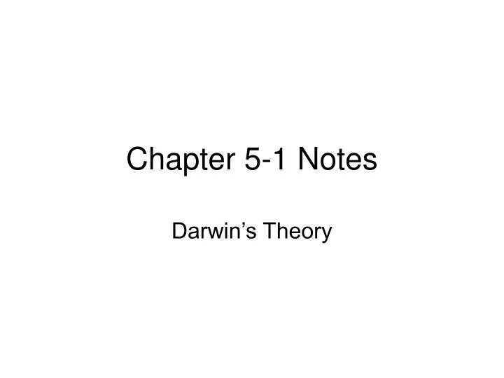 chapter 5 1 notes