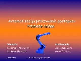projektna naloga