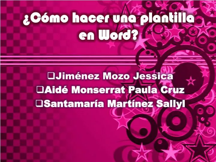 c mo hacer una plantilla en word