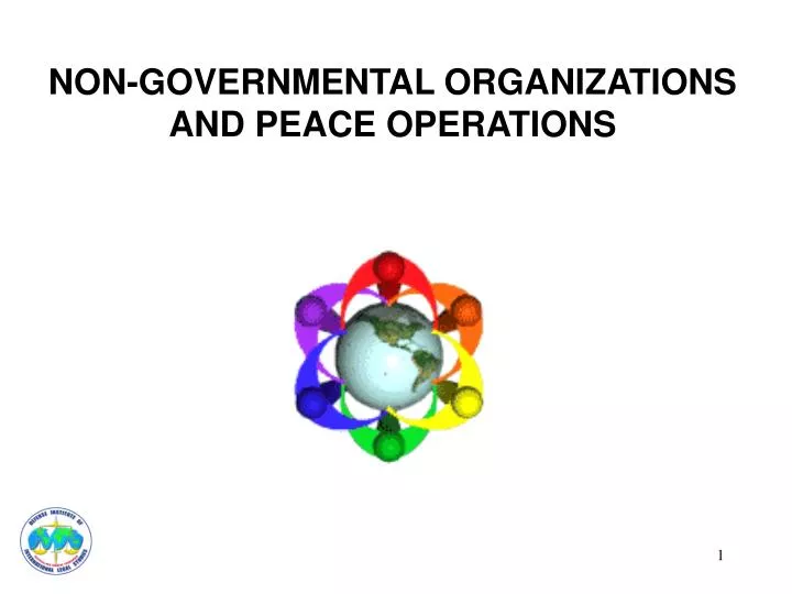 non governmental organizations and peace operations