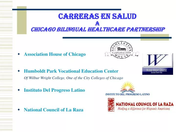 carreras en salud a chicago bilingual healthcare partnership