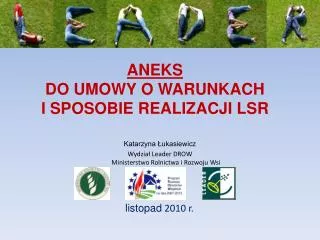 aneks do umowy o warunkach i sposobie realizacji lsr