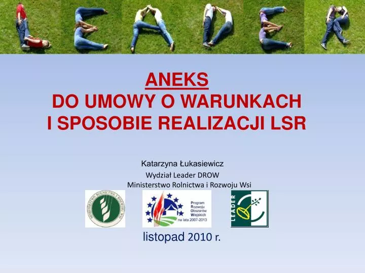 aneks do umowy o warunkach i sposobie realizacji lsr