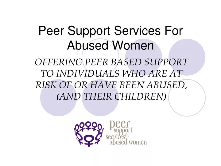 peer support services for abused women