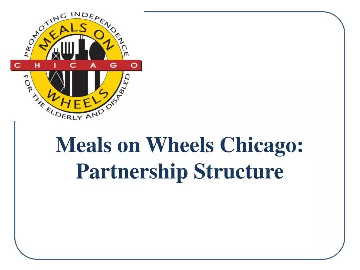 meals on wheels chicago partnership structure