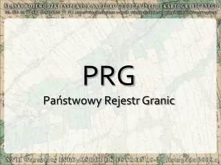 prg pa stwowy rejestr granic