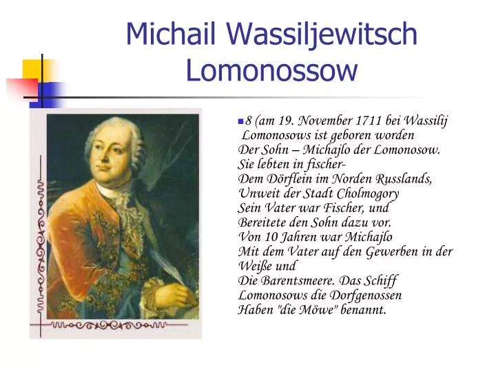 michail wassiljewitsch lomonossow