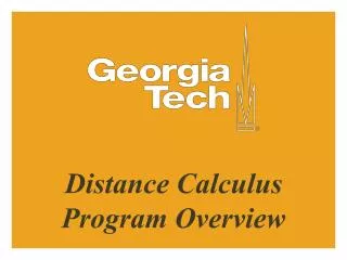 Distance Calculus Program Overview