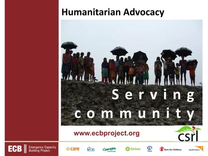 humanitarian advocacy