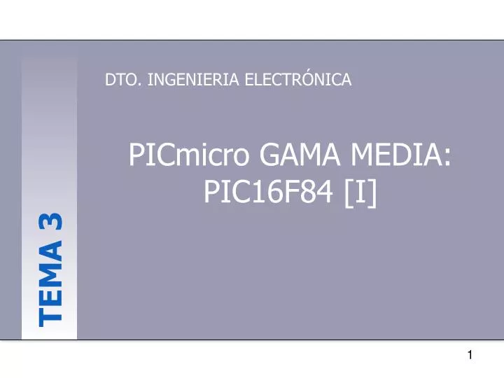 picmicro gama media pic16f84 i