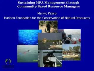 Sustaining MPA Management through Community-Based Resource Managers
