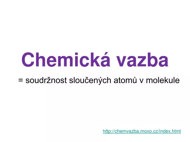 chemick vazba