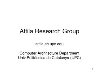Attila Research Group