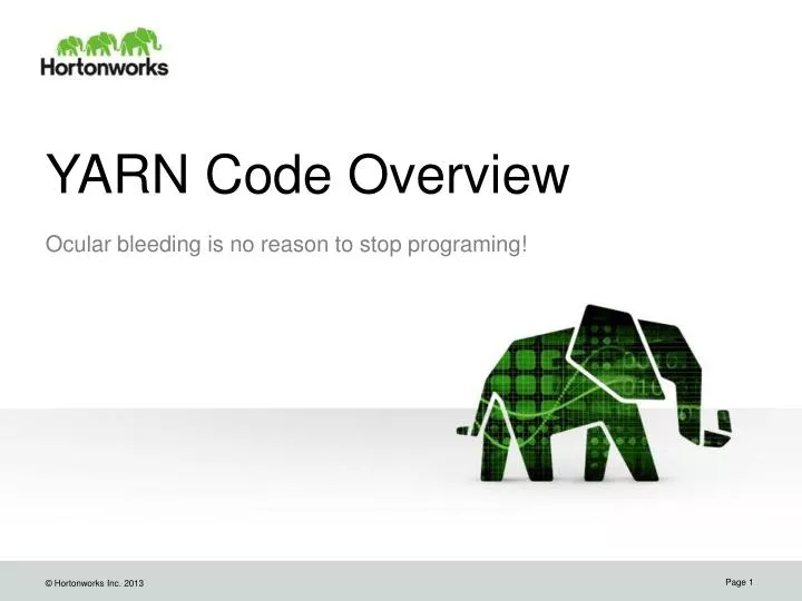 yarn code overview