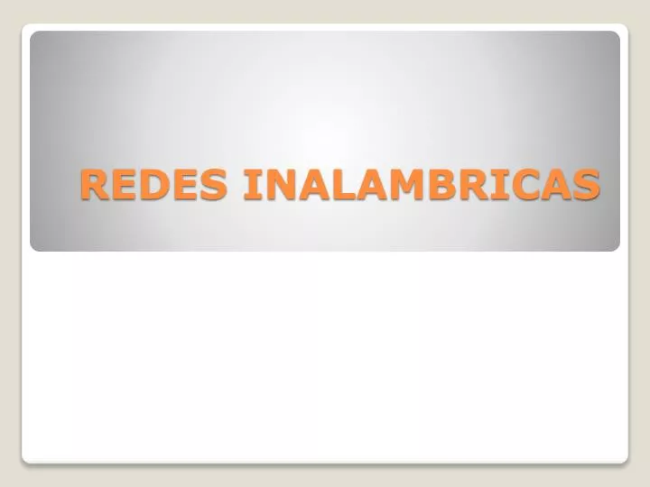 redes inalambricas
