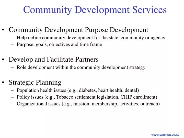 community development services