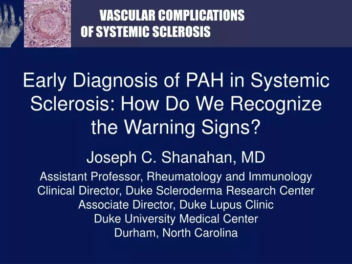 early diagnosis of pah in systemic sclerosis how do we recognize the warning signs