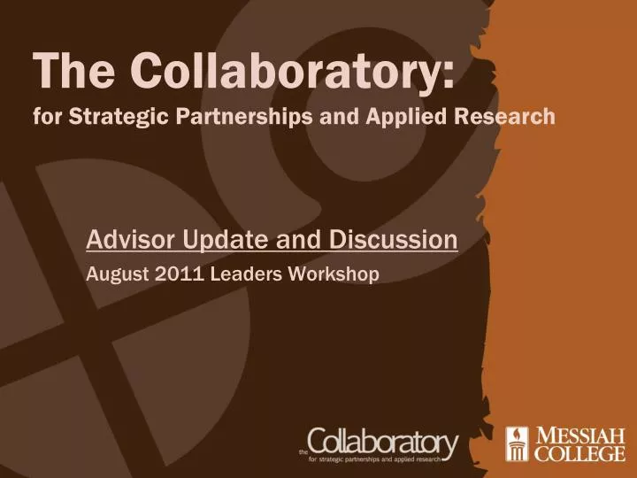 the collaboratory for strategic partnerships and applied research