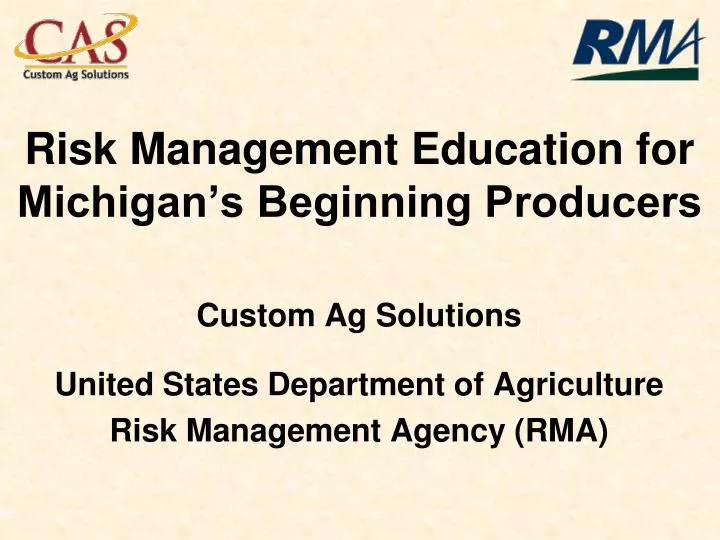 risk management education for michigan s beginning producers