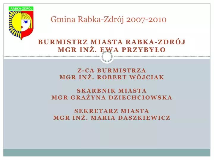 gmina rabka zdr j 2007 2010