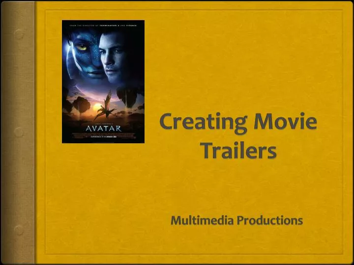 creating movie trailers
