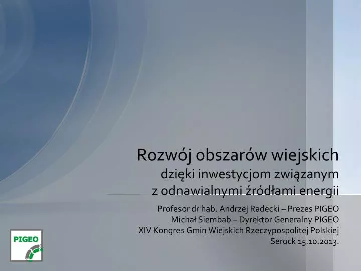 rozw j obszar w wiejskich dzi ki inwestycjom zwi zanym z odnawialnymi r d ami energii