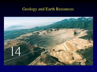 Geology and Earth Resources