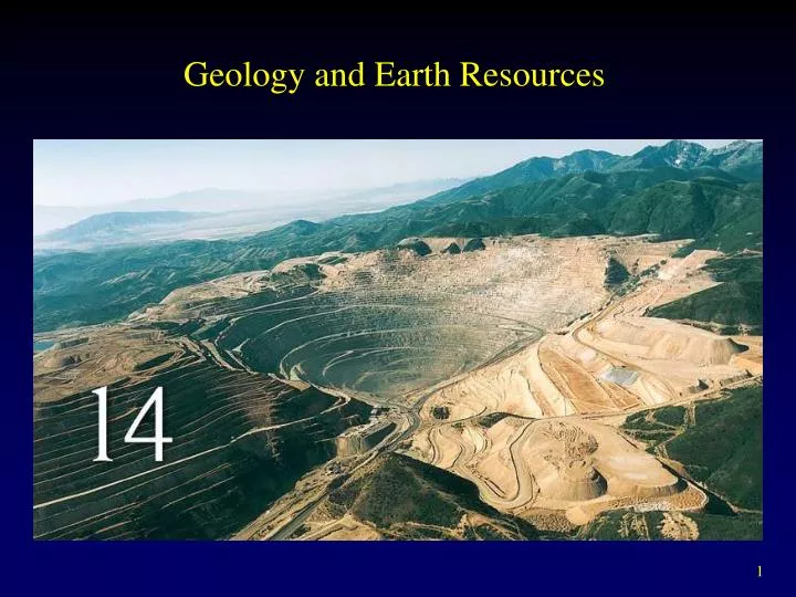 geology and earth resources