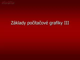 z klady po ta ov grafiky iii
