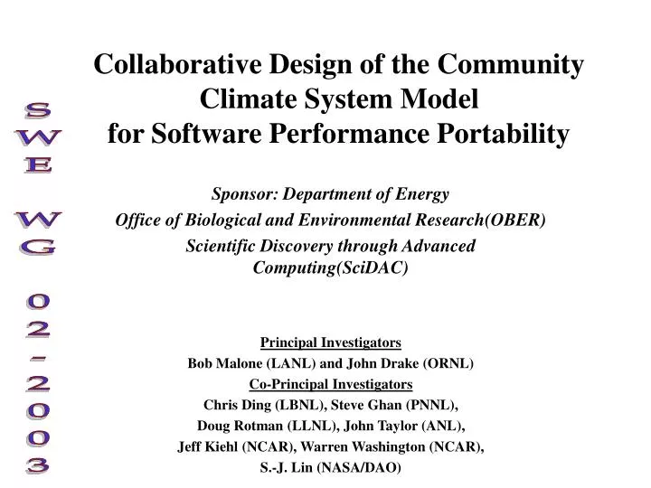 collaborative design of the community climate system model for software performance portability