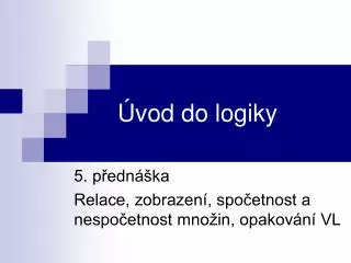 vod do logiky