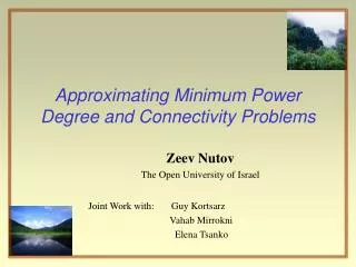 Approximating Minimum Power Degree and Connectivity Problems