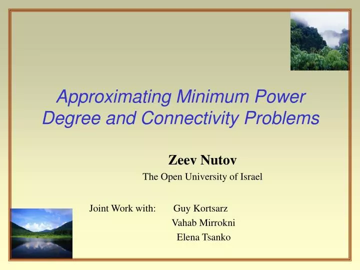 approximating minimum power degree and connectivity problems