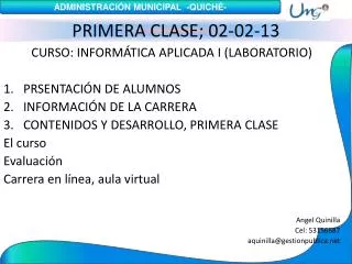 primera clase 02 02 13