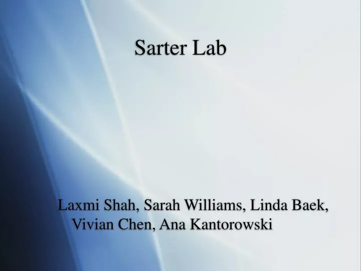 sarter lab