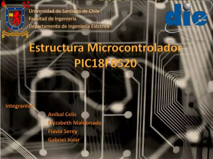 estructura microcontrolador pic18f8520