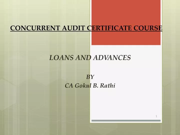 concurrent audit certificate course