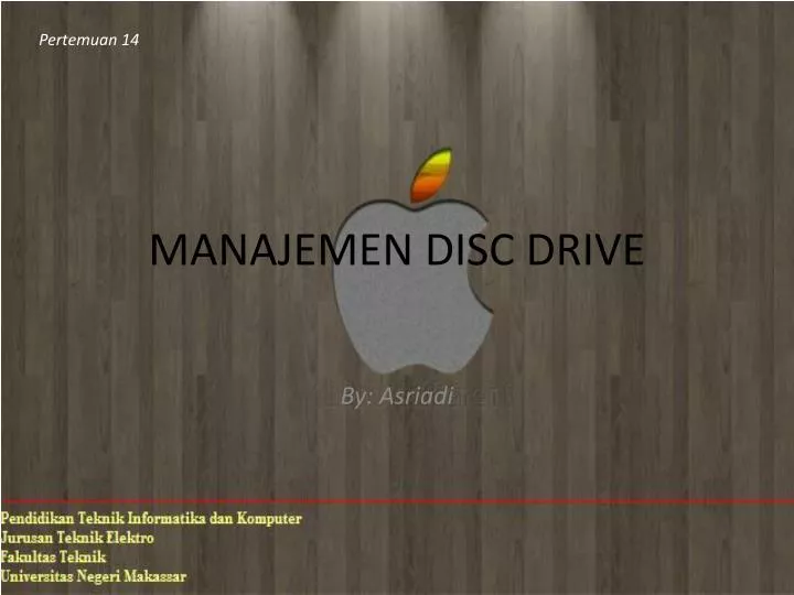 manajemen disc drive