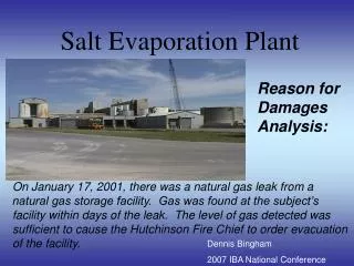 Salt Evaporation Plant