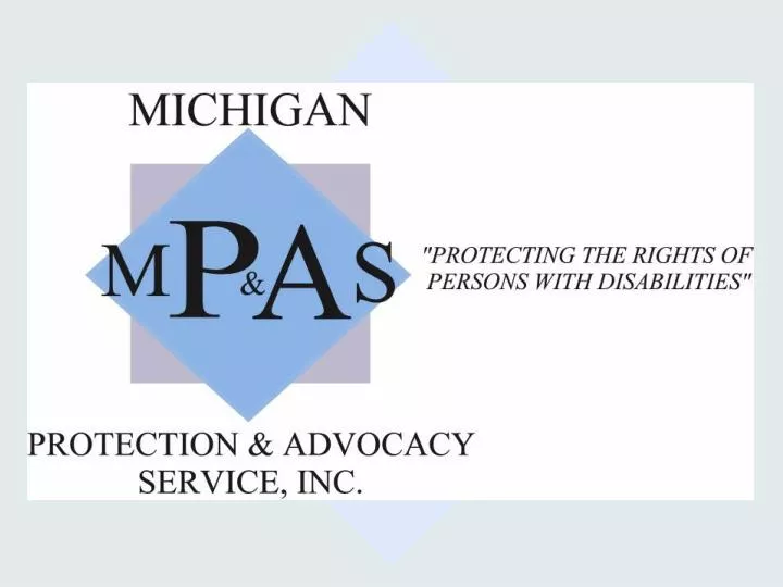 michigan protection advocacy services inc