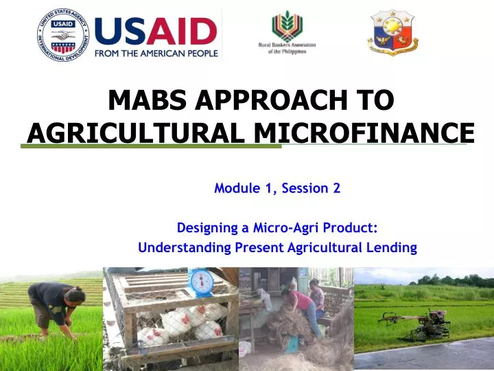 mabs approach to agricultural microfinance