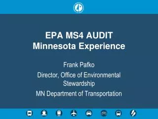 EPA MS4 AUDIT Minnesota Experience